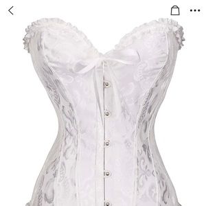 Corset Top with frill trim